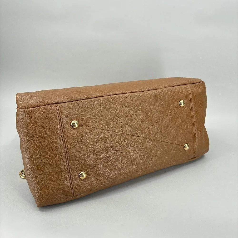 Louis Vuitton Bag Womens Large Brown Empreinte Leather Artsy Hobo Monogram